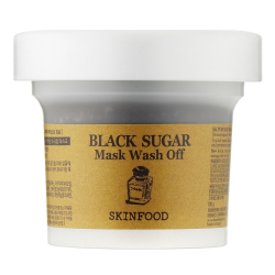 Cкраб-маска на основі бразильського чорного цукру Skinfood Black Sugar Wash Off Mask