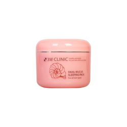 Зволожувальна та тонізуюча маска з муцином равлика 3W CLINIC Snail Mucus Sleeping Pack