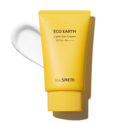 Легкий сонцезахисний зволожувальний крем THE SAEM Eco Earth Power Light Sun Cream SPF50+ PA+++