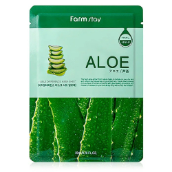 Зволожуюча тканинна маска для обличчя з екстрактом алое FarmStay Visible Difference Mask Sheet Aloe