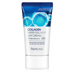 Зволожуючий сонцезахисний крем для обличчя з колагеном FarmStay Collagen Water Full Moist Sun Cream SPF 50+ PA++++