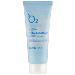 Киснева пінка для вмивання FarmStay O2 Premium Aqua Foam Cleansing