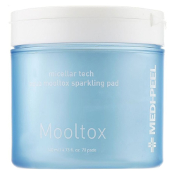 Очищувальні бавовняні педи мають оптимальний ph 5.5 Medipeel Aqua Mooltox Sparkling Pad