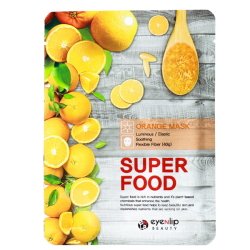 Вітамінна тканинна маска проти тьмяності та постакне EYENLIP SUPER FOOD ORANGE MASK
