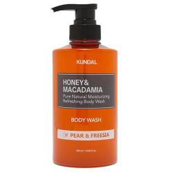 Живильний гель для тіла з ароматом груші та фрезії KUNDAL Honey & Macadamia Body Wash Pear & Freesia