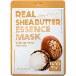 Тканинна маска для обличчя з маслом ши FARMSTAY TROPICAL REAL SHEA BUTTER ESSENCE MASK