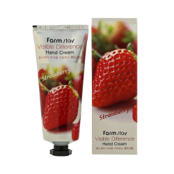 Крем для рук з екстрактом полуниці FARMSTAY VISIBLE DIFFERENCE HAND CREAM STRAWBERRY