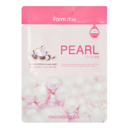 Тканинна маска з екстрактом перлів FARMSTAY VISIBLE DIFFERENCE MASK SHEET PEARL