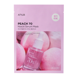 Тканинна маска для обличчя з ефектом освітлення Anua Peach 70 Niacin Serum Mask