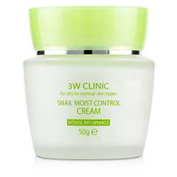 Антивіковий крем для обличчя з екстрактом слизу равлика 3W Clinic Snail Moist Control Cream