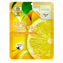 Тканинна маска для обличчя з екстрактом лимону 3W Clinic Fresh Lemon Mask Sheet