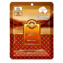 Тканинна маска для обличчя з екстрактом плаценти 3W Clinic Fresh Placenta Mask Sheet