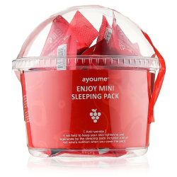 Нічна антивікова маска для обличчя з червоним вином Ayoume Enjoy Mini Sleeping Pack