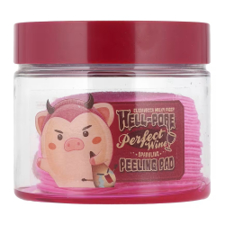Очищувальні пілінг-педи на основі червоного вина Elizavecca Milky Piggy Hell-Pore Perfect Wine Sparkling Peeling Pad