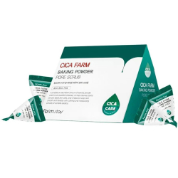 Содовий скраб для обличчя з екстрактом центелли FarmStay Cica Farm Baking Powder Pore Scrub