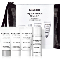 Набір мініатюр для обличчя з комплексом пептидів Medipeel Peptide 9 Aqua Essence Trial Kit