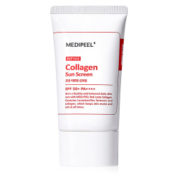 Сонцезахисний крем для звуження пор з колагеном та пептидами Medipeel Red Lacto Peptide Collagen Pore Lifting Sun Screen SPF 50+ PA++++