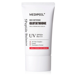 Тонізуючий сонцезахисний крем з освітлюючим ефектом Medipeel Bio-Intense Glutathione Mela Toning Sun Cream SPF 50+ PA++++