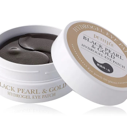 Гідрогелеві патчі під очі з чорними перлами та золотом Petitfee Black Pearl & Gold Hydrogel Eye Patch