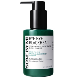 Киснева маска-пінка для обличчя від чорних цяток Some By Mi Bye Bye Blackhead 30 Days Miracle Green Tea Tox Bubble Cleanser