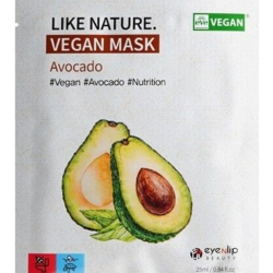 Тканинна маска для обличчя з авокадо Eyenlip Like Nature Vegan Mask Pack Avocado