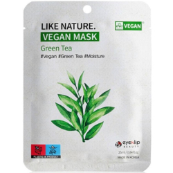 Тканинна маска для обличчя з зеленим чаєм Eyenlip Like Nature Vegan Mask Pack Green Tea