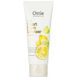 Пінка для вмивання з лимонним йогуртом Ottie Fruits Yogurt Foam Cleanser Lemon