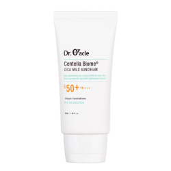 Сонцезахисний крем для обличчя легкий заспокійливий SPF 50+PA+++ Dr.Oracle Centella Biome Cica Mild Suncream SPF 50+PA+++