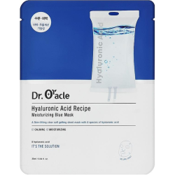 Маска для обличчя тканинна інтенсивно зволожуюча Dr.Oracle Hyaluronic Acid Recipe Moisrurizing Blue Mask