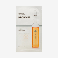 Зміцнююча маска для обличчя з прополісом Missha Nutrition Solution Sheet Mask