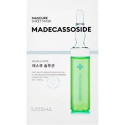 Захисна маска для обличчя з мадекасосидом Missha Mascure Rescue Solution Sheet Mask Madecassoside