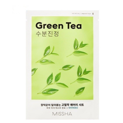 Маска для обличчя з екстрактом зеленого чаю Missha Airy Fit Green Tea Sheet Mask