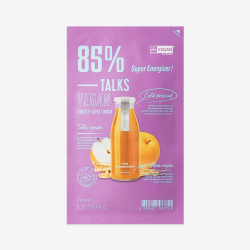 Енергізуюча веганська маска для обличчя Missha Talks Vegan Squeeze Sheet Mask Super Energizer