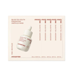 Тканинна антивікова маска з чорним чаєм Innisfree Black Tea Youth Enhancing Ampoule Mask