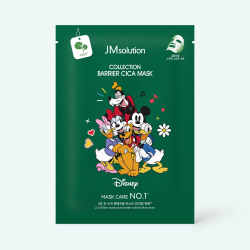 Тканинна маска для обличчя з екстрактом центелли JMsolution Disney Collection Barrier Cica Mask