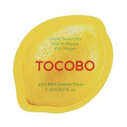 Лимонний тонер з AHA BHA-кислотами та вітаміном С Tocobo AHA BHA Lemon Toner