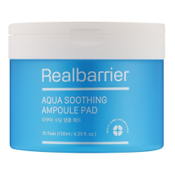 Тонер-педи зволожувальні для чутливої шкіри Real Barrier Aqua Soothing Ampoule Pad