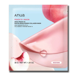 Гідрогелева колагенова маска з персиком та ніацинамідом ANUA Peach 70 Niacin Brightening Collagen Mask