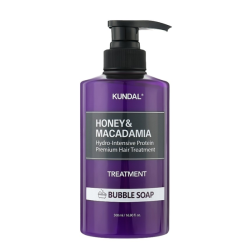 Парфюмированный бальзам для волос с ароматом мыльных пузырей KUNDAL Honey & Macadamia Protein Hair Treatment Bubble Soap