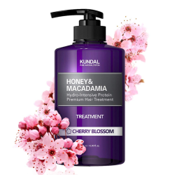 Кондиционер для волос с ароматом цветения вишни KUNDAL HONEY & MACADAMIA TREATMENT CHERRY BLOSSOM