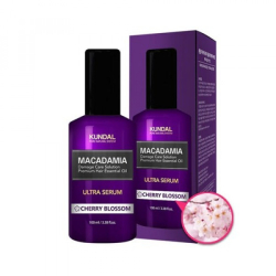 Сироватка для відновлення волосся з ароматом вишневого квіту KUNDAL Macadamia Ultra Hair Serum Cherry Blossom