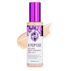 Тональный крем для лица с пептидами Enough 8 Peptide Full Cover Perfect Foundation SPF 50+ PA+++
