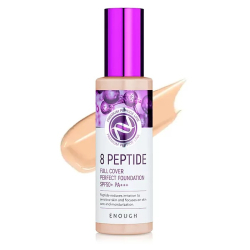 Тональный крем для лица с пептидами Enough 8 Peptide Full Cover Perfect Foundation SPF 50+ PA+++