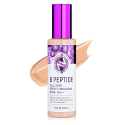 Тональный крем для лица с пептидами Enough 8 Peptide Full Cover Perfect Foundation SPF 50+ PA+++