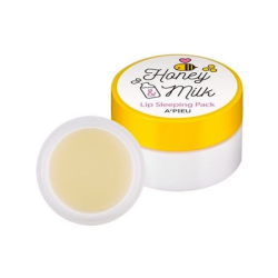 Молочно-медова нічна маска для губ A'PIEU Honet ＆ Milk Lip Sleeping Pack