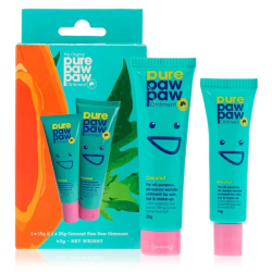 Набір відновлюючих бальзамів для губ «Кокос» Pure Paw Paw Ointment Coconut Duo