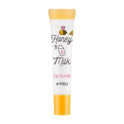 Скраб для губ на основі меду, олій та цукру A'PIEU HONEY & MILK LIP SCRUB