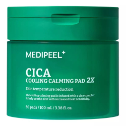 Охолоджуючі заспокійливі педи для обличчя Medipeel Cica Cooling Calming Pad 2X