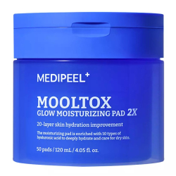 Зволожуючі педи для обличчя Medipeel Mooltox Glow Moisturizing Pad 2X