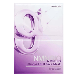 Тканинна ліфтинг-маска для обличчя Numbuzin No.9 NMN Bio Lifting-sil Full Face Mask
